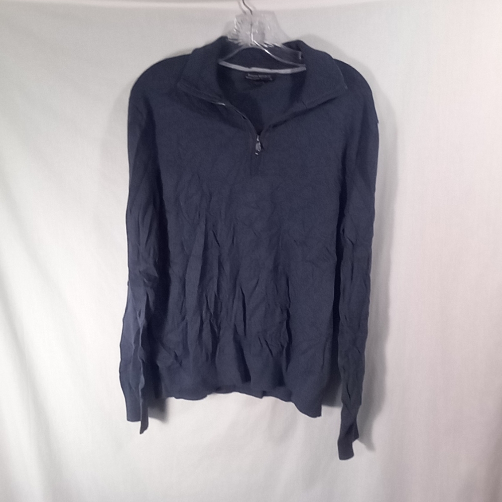 Banana Republic Grayish Blue Cashmere Blend Quarter Zip Sweater Size L